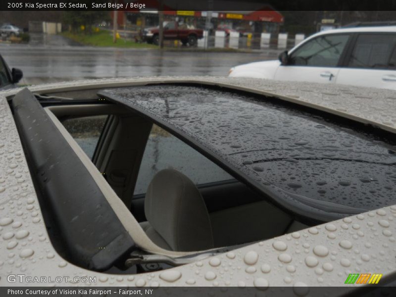 Sand Beige / Beige 2005 Kia Spectra EX Sedan