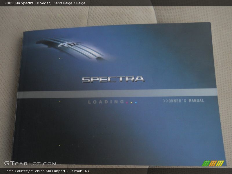 Sand Beige / Beige 2005 Kia Spectra EX Sedan