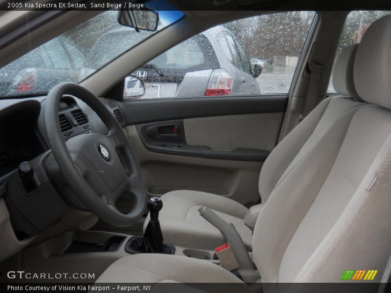 Sand Beige / Beige 2005 Kia Spectra EX Sedan