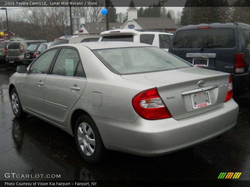 Lunar Mist Metallic / Stone 2003 Toyota Camry LE