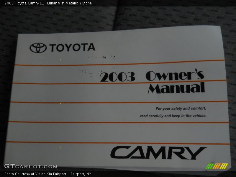 Lunar Mist Metallic / Stone 2003 Toyota Camry LE