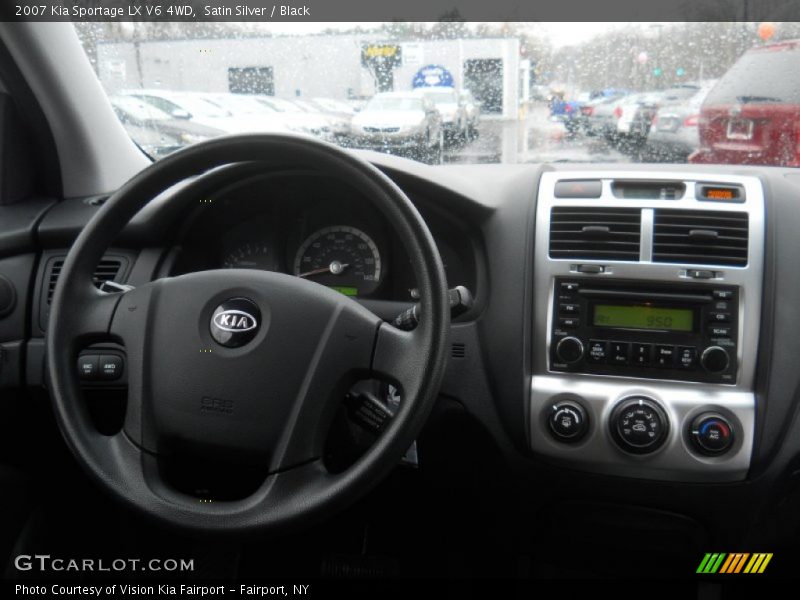 Satin Silver / Black 2007 Kia Sportage LX V6 4WD