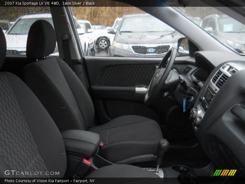 Satin Silver / Black 2007 Kia Sportage LX V6 4WD