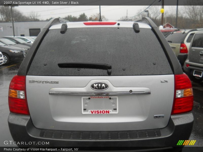 Satin Silver / Black 2007 Kia Sportage LX V6 4WD