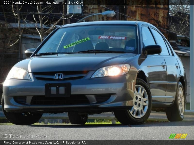 Magnesium Metallic / Gray 2004 Honda Civic LX Sedan