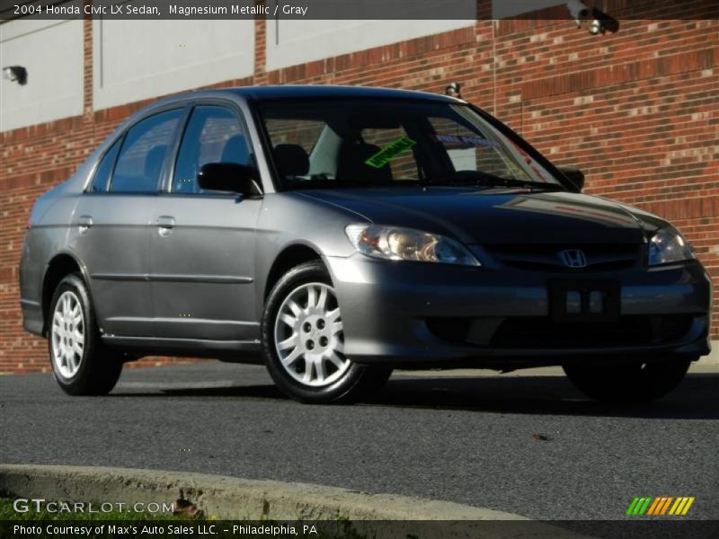 Magnesium Metallic / Gray 2004 Honda Civic LX Sedan