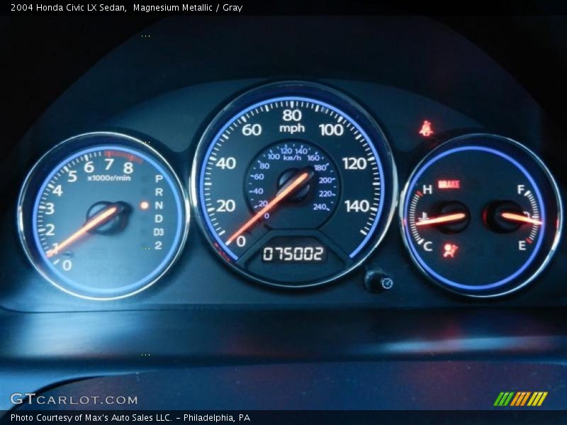 Magnesium Metallic / Gray 2004 Honda Civic LX Sedan