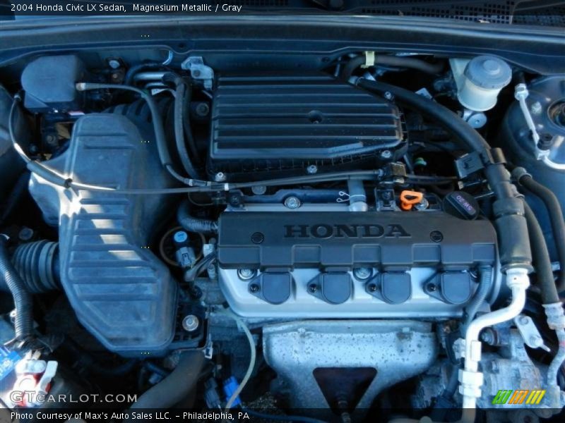 Magnesium Metallic / Gray 2004 Honda Civic LX Sedan