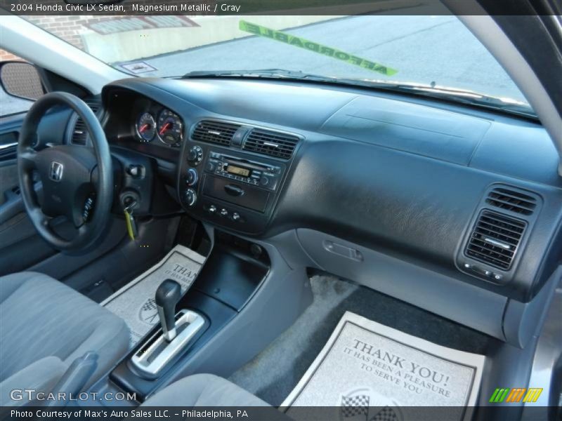 Magnesium Metallic / Gray 2004 Honda Civic LX Sedan