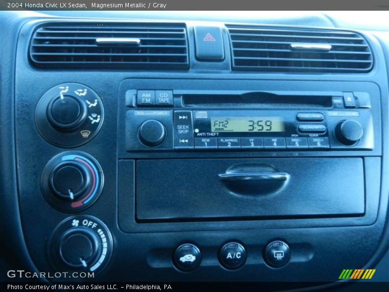 Magnesium Metallic / Gray 2004 Honda Civic LX Sedan