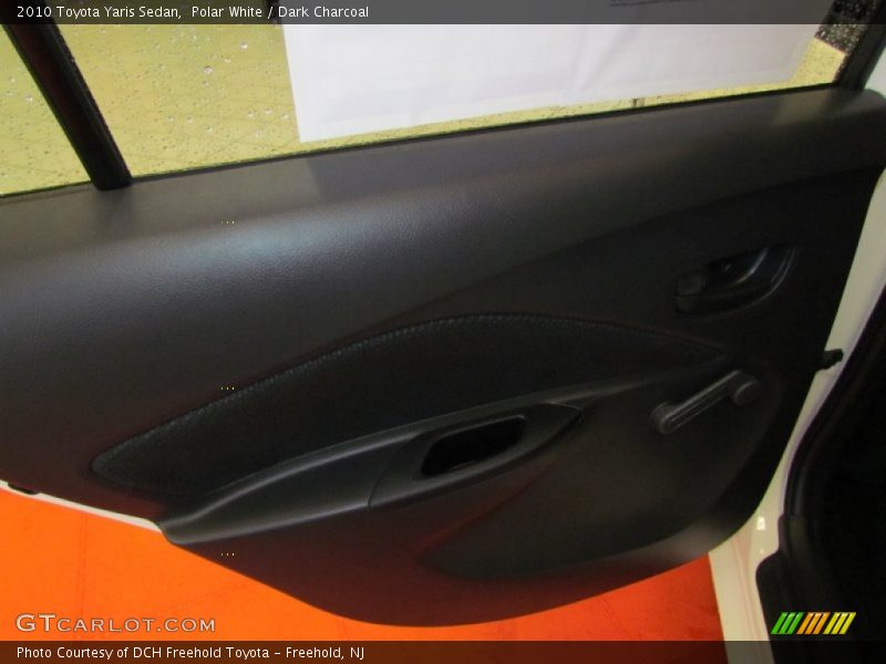 Polar White / Dark Charcoal 2010 Toyota Yaris Sedan