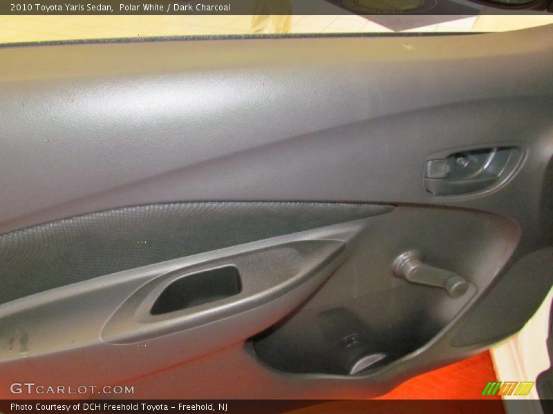 Polar White / Dark Charcoal 2010 Toyota Yaris Sedan