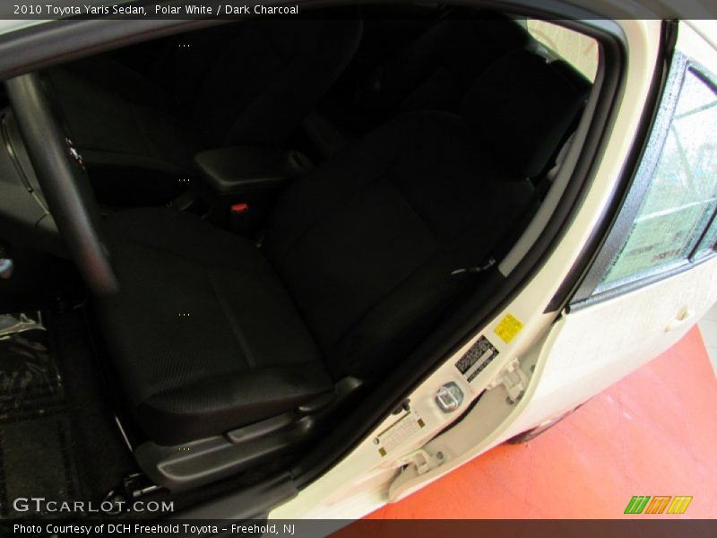 Polar White / Dark Charcoal 2010 Toyota Yaris Sedan