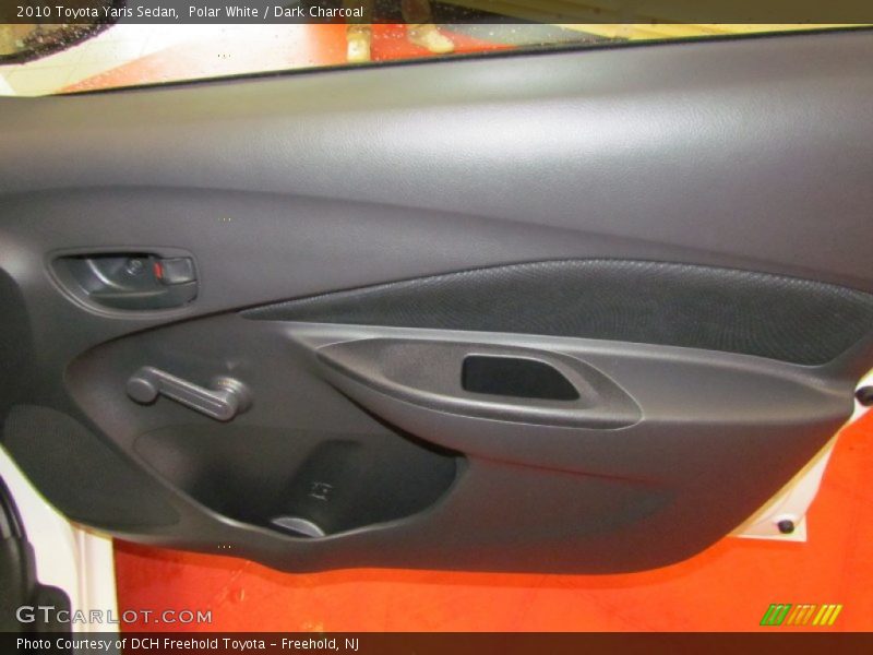 Polar White / Dark Charcoal 2010 Toyota Yaris Sedan