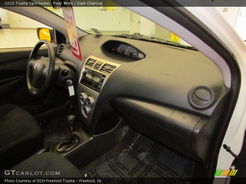 Polar White / Dark Charcoal 2010 Toyota Yaris Sedan