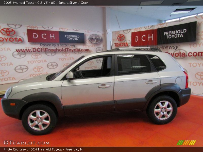 Sahara Silver / Gray 2005 Hyundai Tucson GLS V6 4WD