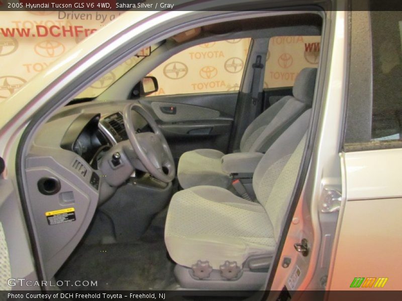 Sahara Silver / Gray 2005 Hyundai Tucson GLS V6 4WD