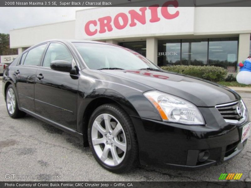 Super Black / Charcoal Black 2008 Nissan Maxima 3.5 SE