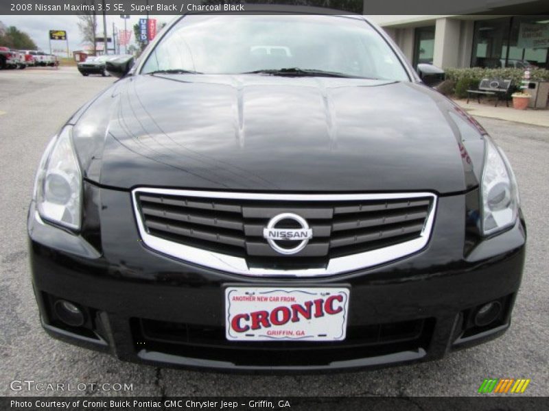 Super Black / Charcoal Black 2008 Nissan Maxima 3.5 SE