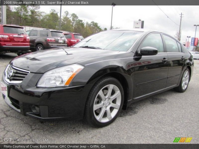 Super Black / Charcoal Black 2008 Nissan Maxima 3.5 SE