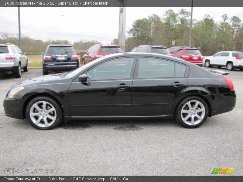 Super Black / Charcoal Black 2008 Nissan Maxima 3.5 SE