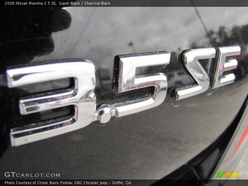 Super Black / Charcoal Black 2008 Nissan Maxima 3.5 SE