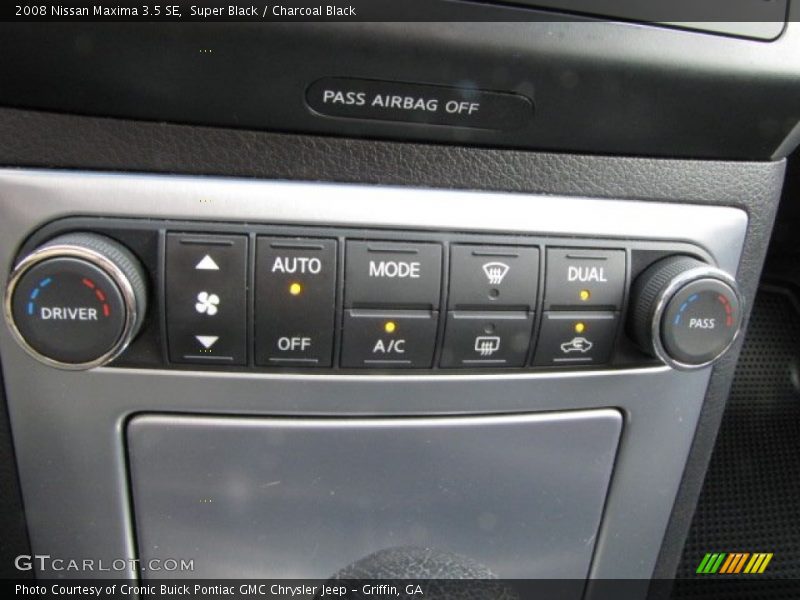 Super Black / Charcoal Black 2008 Nissan Maxima 3.5 SE