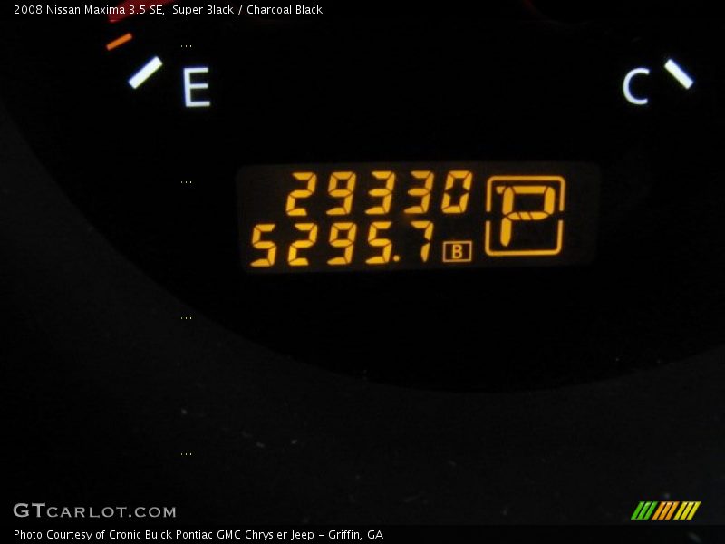 Super Black / Charcoal Black 2008 Nissan Maxima 3.5 SE