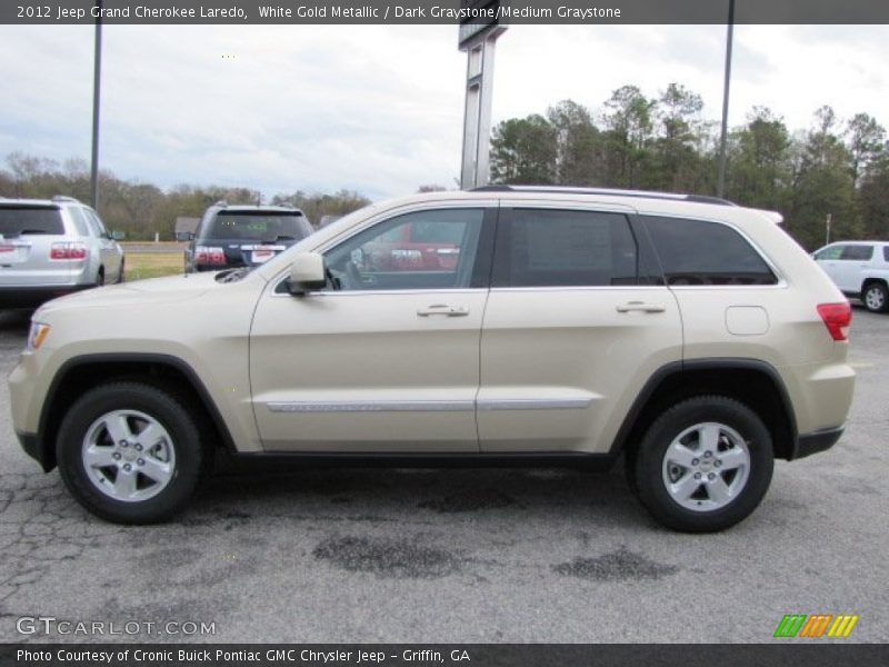 White Gold Metallic / Dark Graystone/Medium Graystone 2012 Jeep Grand Cherokee Laredo