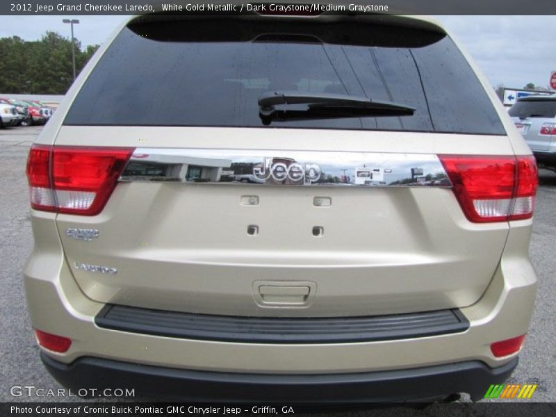 White Gold Metallic / Dark Graystone/Medium Graystone 2012 Jeep Grand Cherokee Laredo