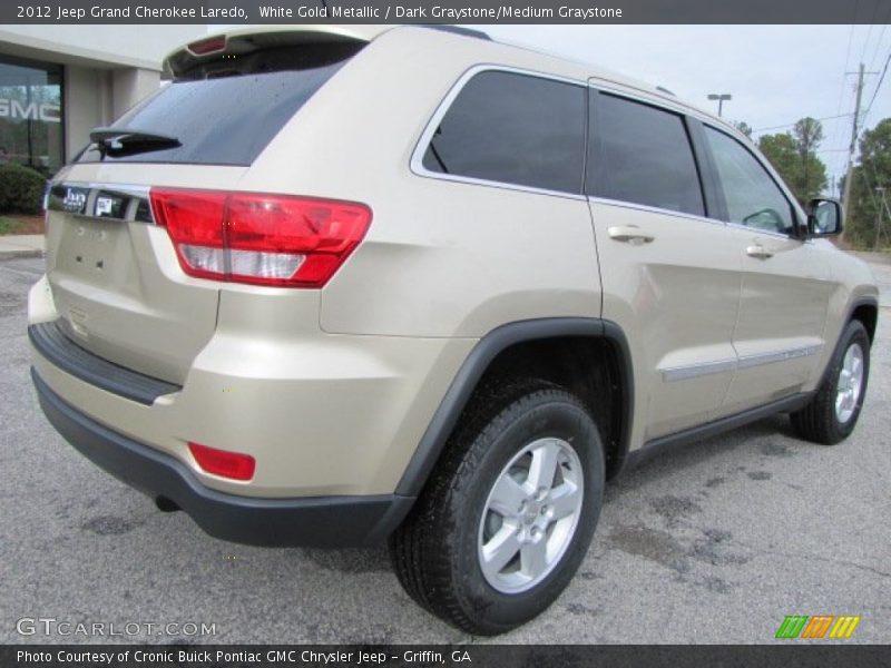 White Gold Metallic / Dark Graystone/Medium Graystone 2012 Jeep Grand Cherokee Laredo