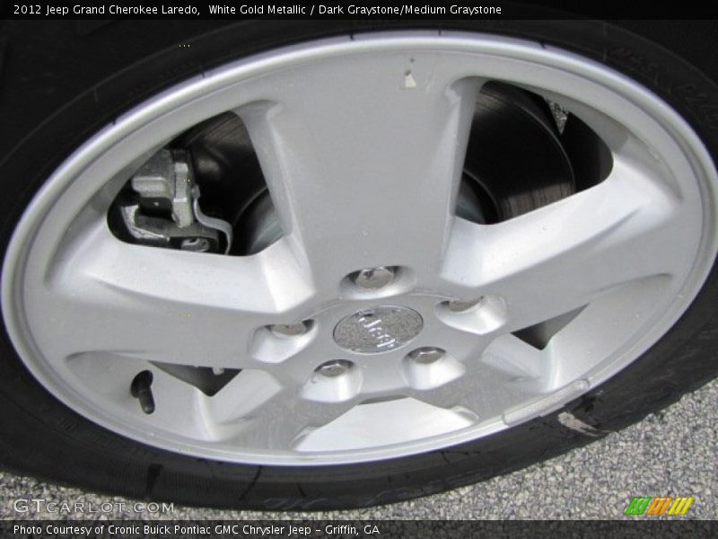 White Gold Metallic / Dark Graystone/Medium Graystone 2012 Jeep Grand Cherokee Laredo