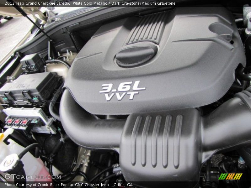 White Gold Metallic / Dark Graystone/Medium Graystone 2012 Jeep Grand Cherokee Laredo