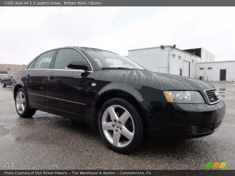 Front 3/4 View of 2005 A4 3.0 quattro Sedan