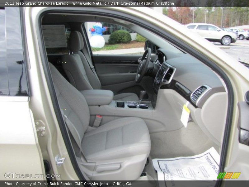 White Gold Metallic / Dark Graystone/Medium Graystone 2012 Jeep Grand Cherokee Laredo