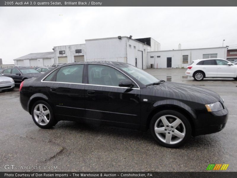 Brilliant Black / Ebony 2005 Audi A4 3.0 quattro Sedan