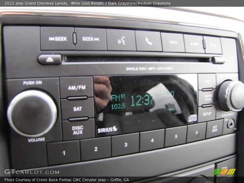 White Gold Metallic / Dark Graystone/Medium Graystone 2012 Jeep Grand Cherokee Laredo