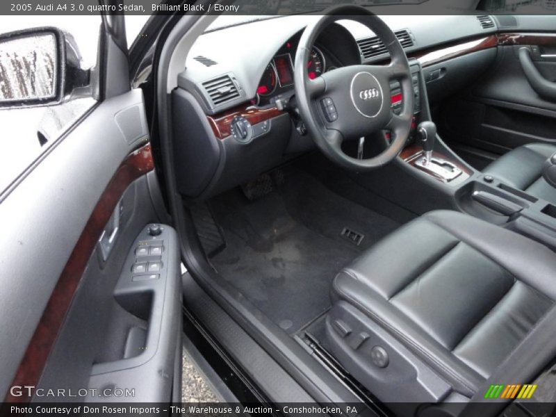 Brilliant Black / Ebony 2005 Audi A4 3.0 quattro Sedan