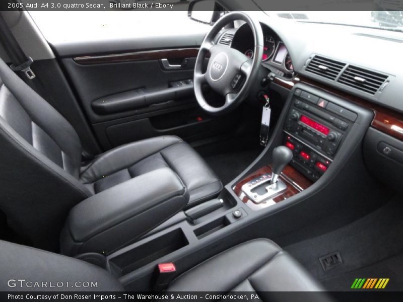 Brilliant Black / Ebony 2005 Audi A4 3.0 quattro Sedan