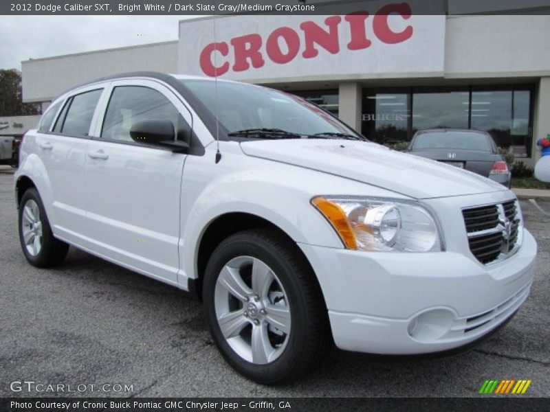 Bright White / Dark Slate Gray/Medium Graystone 2012 Dodge Caliber SXT
