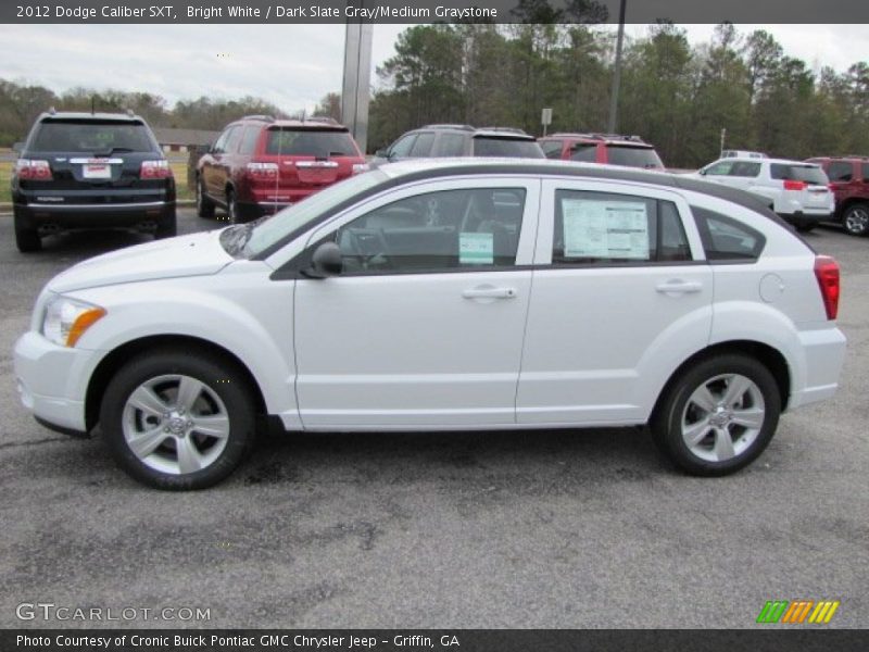 Bright White / Dark Slate Gray/Medium Graystone 2012 Dodge Caliber SXT