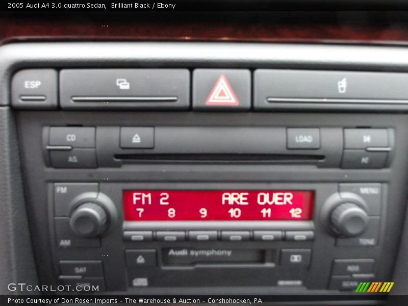 Audio System of 2005 A4 3.0 quattro Sedan