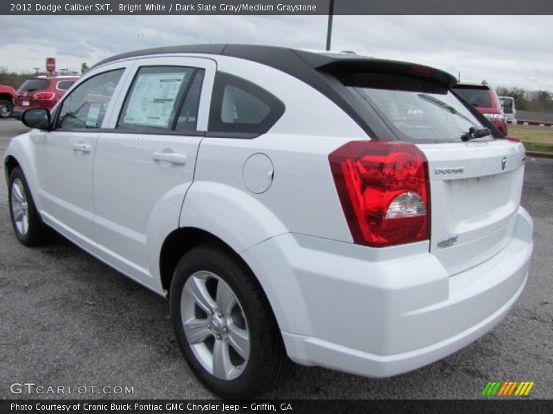 Bright White / Dark Slate Gray/Medium Graystone 2012 Dodge Caliber SXT
