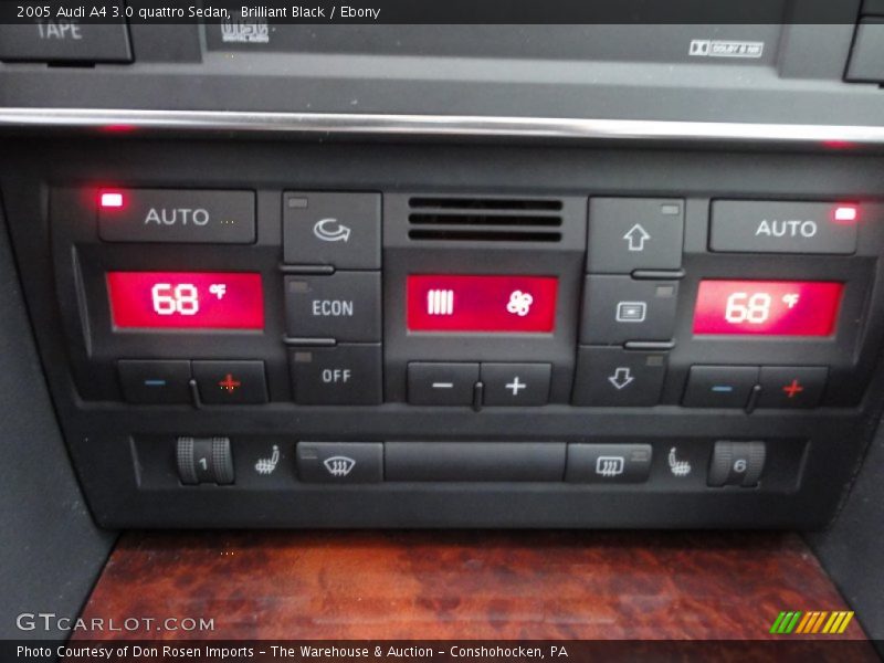 Brilliant Black / Ebony 2005 Audi A4 3.0 quattro Sedan