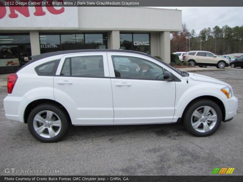 Bright White / Dark Slate Gray/Medium Graystone 2012 Dodge Caliber SXT