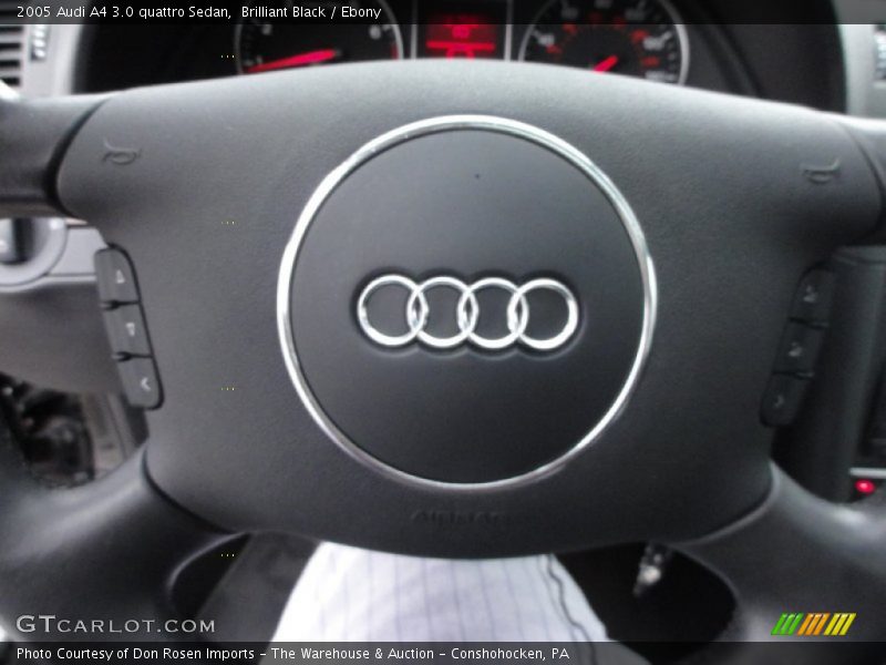 Brilliant Black / Ebony 2005 Audi A4 3.0 quattro Sedan