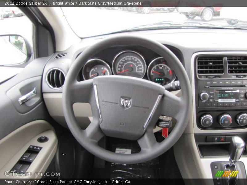 Bright White / Dark Slate Gray/Medium Graystone 2012 Dodge Caliber SXT