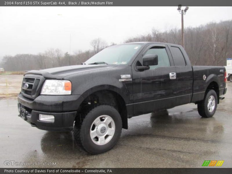 Black / Black/Medium Flint 2004 Ford F150 STX SuperCab 4x4