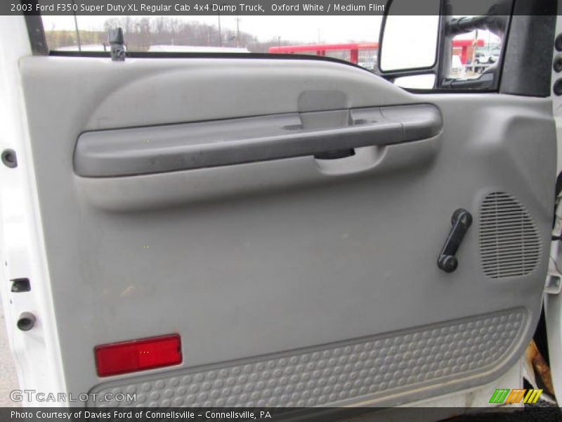 Oxford White / Medium Flint 2003 Ford F350 Super Duty XL Regular Cab 4x4 Dump Truck