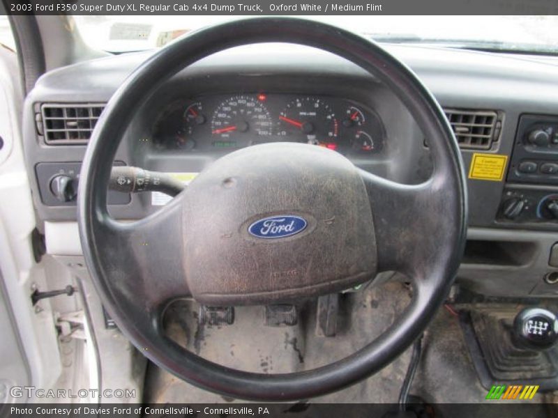  2003 F350 Super Duty XL Regular Cab 4x4 Dump Truck Steering Wheel
